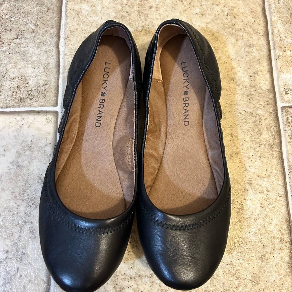 Lucky Brand Women's Black Ballet Flats